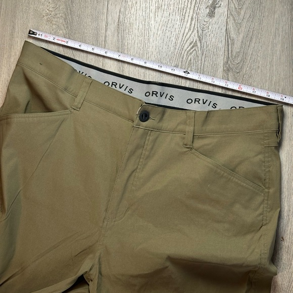 Orvis Pants Mens 40x30 Green Stretch Water Repellent Hiking Outdoor Comfort - Picture 13 of 13